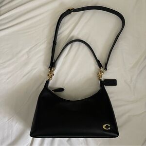 Coach Juliet Black Leather Shoulder Bag